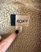 Roxy Corduroy Sherpa Lined Jacket Size XS