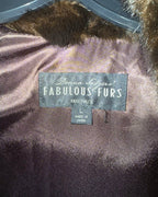Donna Salyers' Faux fur vest,
Fabulous Furs, Chocolate brown Size Large