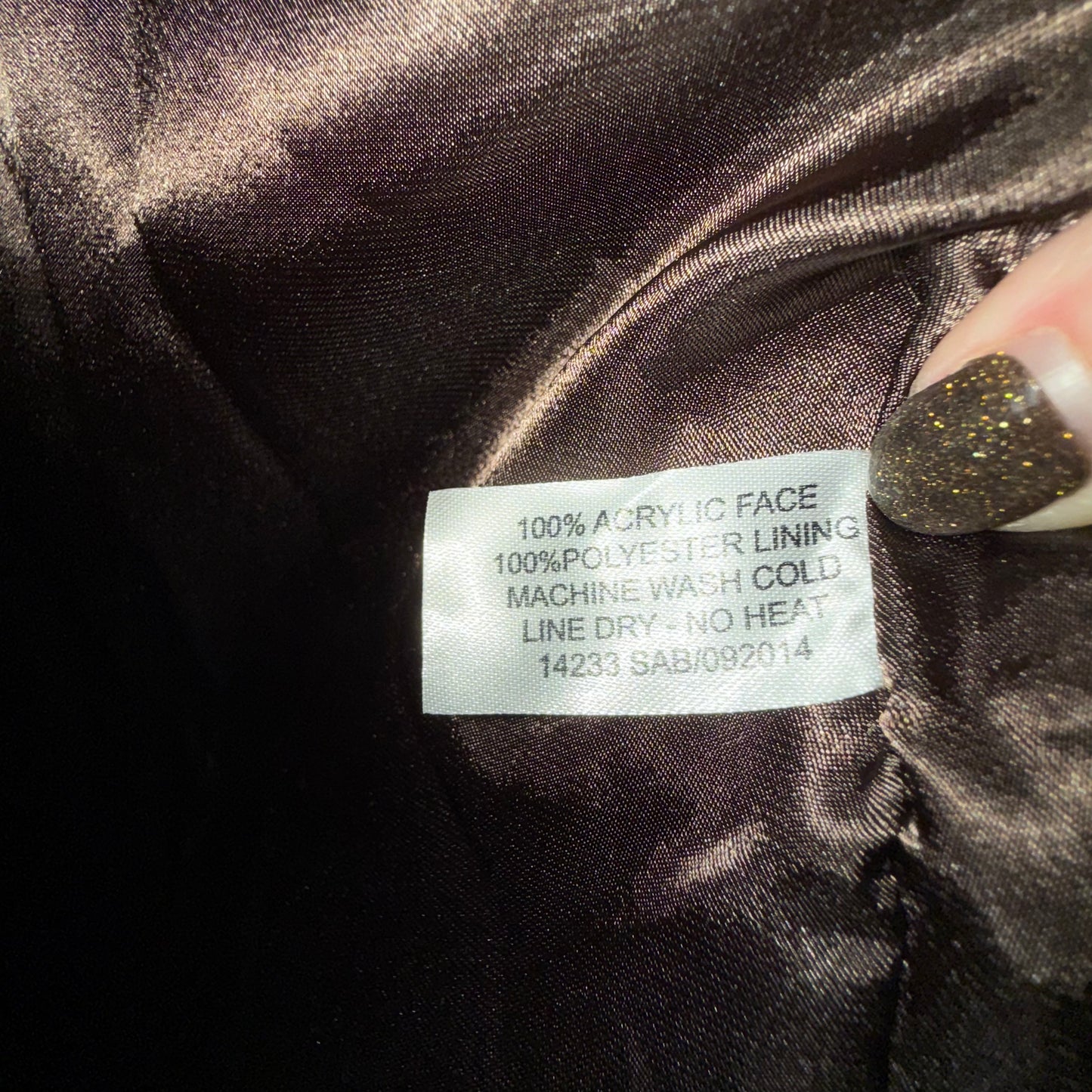 Donna Salyers' Faux fur vest,
Fabulous Furs, Chocolate brown Size Large