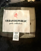 Urban Republic Girls Camo Parka Jacket with Faux Fur Trim Size 14/16