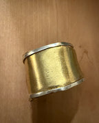 Silver and gold cuff. Vintage. Mixed metal.
