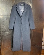 Dudley Stephens Millbank Sherpa Fleece Gray Long Coat Size L - front view