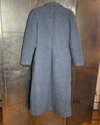Dudley Stephens Millbank Sherpa Fleece Gray Long Coat Size L - back view