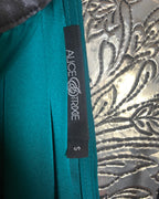 Alice & Trixie Teal Halter Maxi Dress Size S - side view