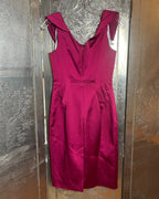 Karen Millen Satin Pencil Dress Size UK 10 (US 6) - clothing tag photo