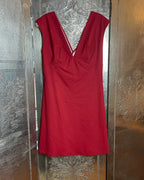 Anya Ponorovskaya Red sleeveless cocktail dress