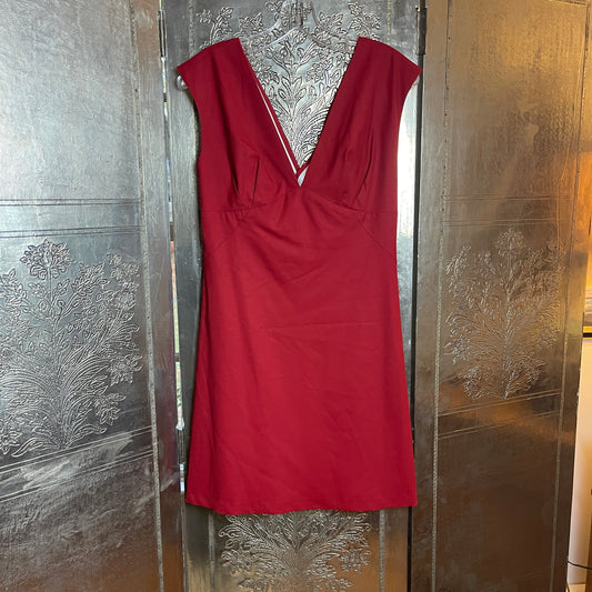 Anya Ponorovskaya Red sleeveless cocktail dress