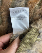 Love Token Knitted Rabbit Fur Poncho - side view
