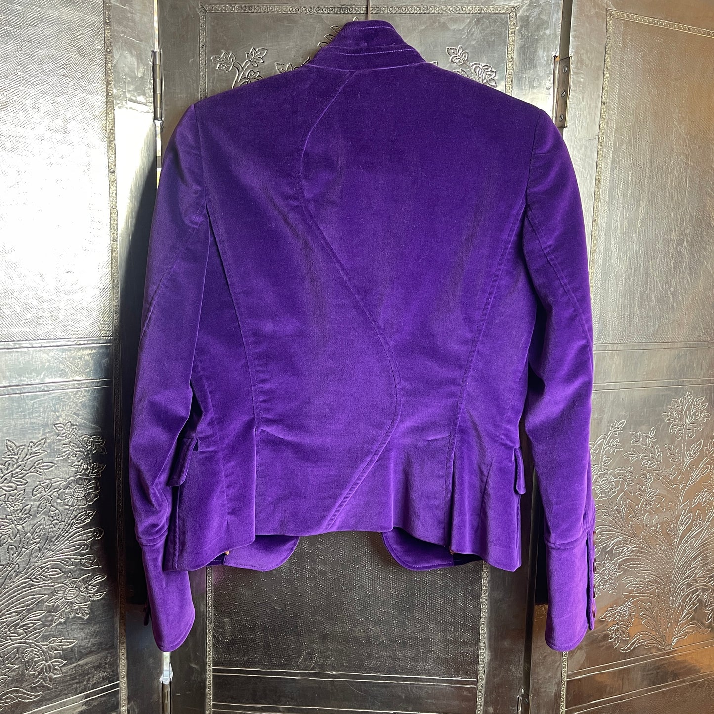 Etcetera Women's Purple Velvet Jacket