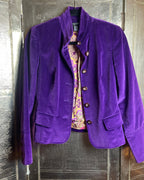 Etcetera Women's Purple Velvet Jacket