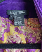 Etcetera Women's Purple Velvet Jacket