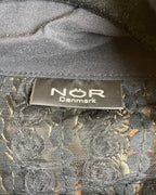 NOR Denmark Sequin Sleeve Lace Back Zip Jacket Size 1 - back view