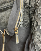 NOR Denmark Sequin Sleeve Lace Back Zip Jacket Size 1 - clothing tag photo