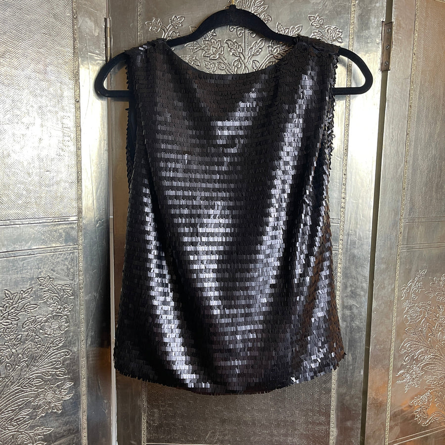 Cremieux Doris Sequin Tank Tunic Blouse - front view