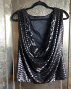 Cremieux Doris Sequin Tank Tunic Blouse - side view