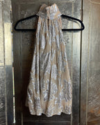 IRO Lazana Metallic Floral Chiffon Ruffle Neck Blouse Size 38 - front view