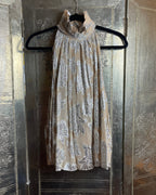 IRO Lazana Metallic Floral Chiffon Ruffle Neck Blouse Size 38 - side view