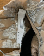 IRO Lazana Metallic Floral Chiffon Ruffle Neck Blouse Size 38 - detail view 5