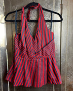 Anthropologie Odille Melosa Striped Halter Top - front view