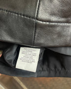 Trina Turk Black Leather Mini Skirt Size 8 - side view