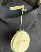 See by Chloé Embroidered Crepe Dress Size 36 - back view