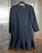 Victoria Beckham Flounce Hem Crepe Dress Size UK 6 (US 2) - front view