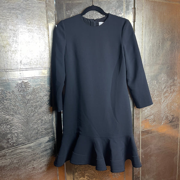 Victoria Beckham Flounce Hem Crepe Dress Size UK 6 (US 2) - front view