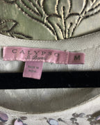 Calypso St. Barth Grey Sequin Boat Neck Top Size M - side view