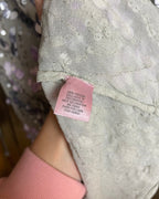 Calypso St. Barth Grey Sequin Boat Neck Top Size M - clothing tag photo