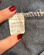 Distressed Longline Denim Jacket Size M - image 4