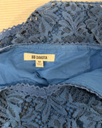 BB Dakota Blue Lace Mini Dress Size M - image 3