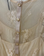 Topshop Lace Button-Front Peplum Top Size 12 (EUR 40) - image 2