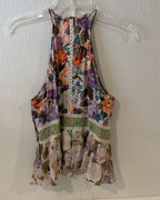 Rebecca Taylor Floral Halter Blouse Size 6 - image 3