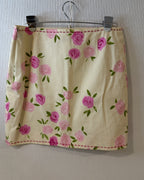 Moschino Cheap and Chic Rose Print Mini Skirt Size USA 12 (GB 14) - image 2