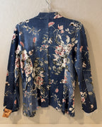 Made in Italy Floral Open-Front Blazer Size XL - image 1