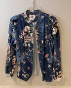 Made in Italy Floral Open-Front Blazer Size XL - image 2