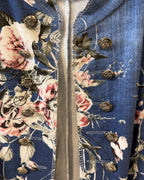 Made in Italy Floral Open-Front Blazer Size XL - image 3