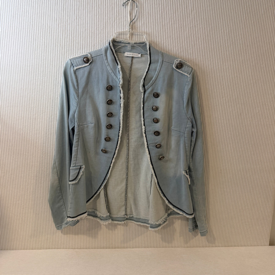 Free People Seamed and Structured Denim Jacket - image 1