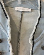 Free People Seamed and Structured Denim Jacket - image 2