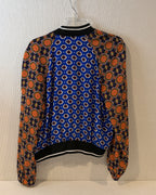 ASOS Mixed Print Bomber Blouse Size US 8 (UK 12) - image 1