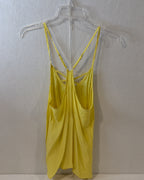Alice and Trixie Yellow Silk Strappy Top Size M - image 1