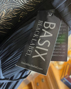 Basix Black Label Pleated Deep V-Neck Gown Size 6 - clothing tag photo
