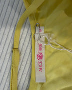 Alice and Trixie Yellow Silk Strappy Top Size M - image 3