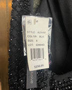 Aqua Beaded Deep V-Neck Gown Size 8 - detail view 6