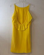 Alice and Trixie Yellow Ruffle-Back Dress - image 1