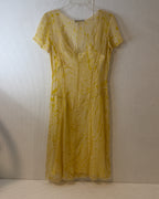 ECI New York Yellow Lace Dress - image 1