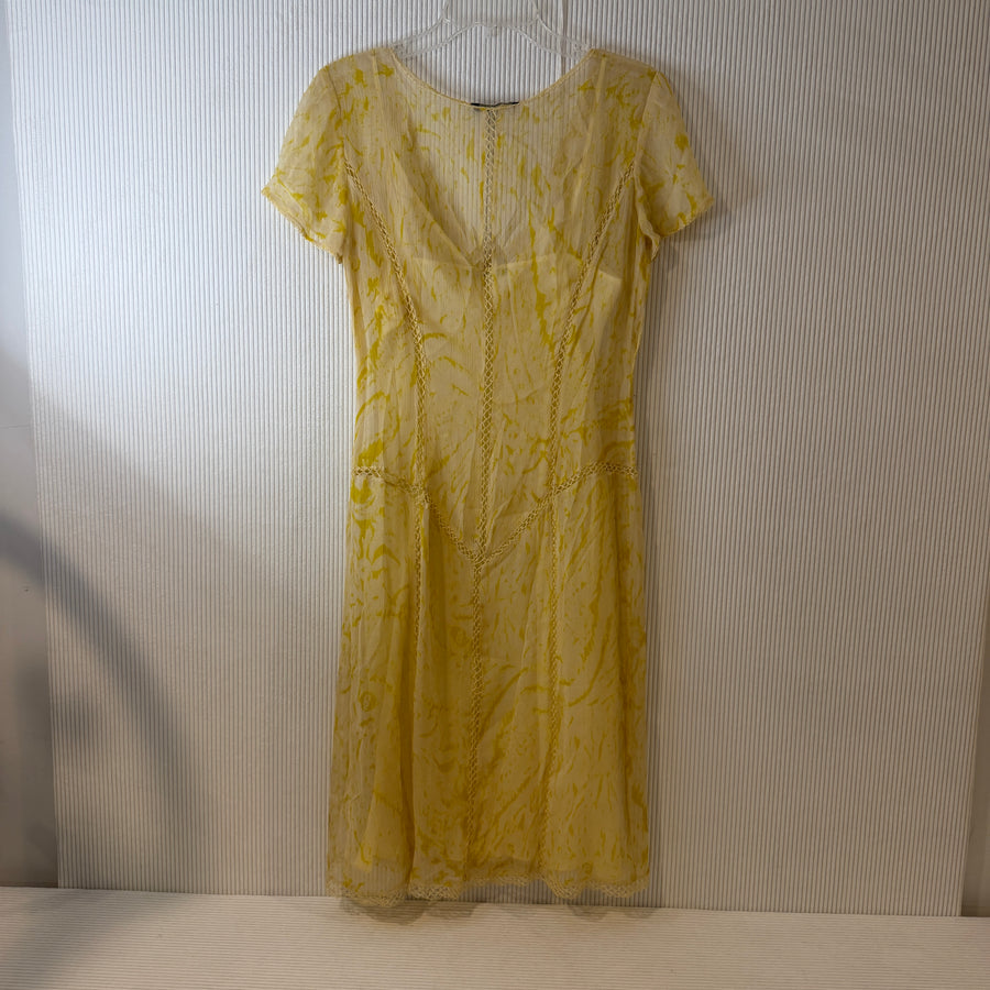 ECI New York Yellow Lace Dress - image 1
