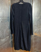 Black Halo Metallic Wrap Cocktail Dress Size 10 - clothing tag photo