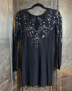 Topshop Embellished Open-Back Mini Dress Size 8 - side view