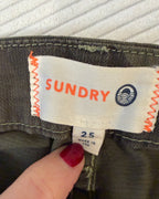 Sundry Camo Zip Jogger Pants Size 25 (2 Small) - image 3